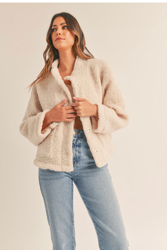 FALLING FOR YOU SHERPA JACKET