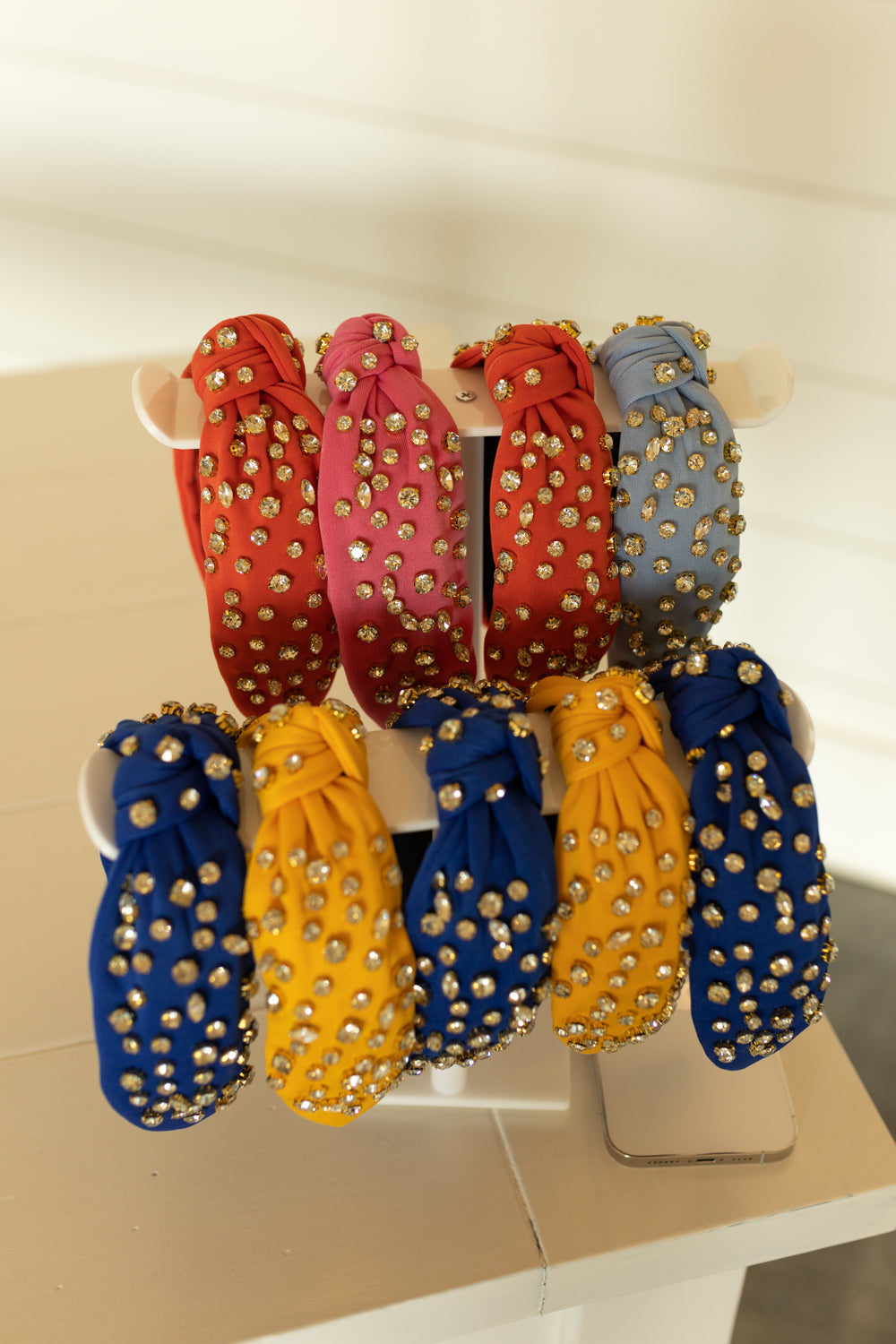 CAN'T STOP YOUR SHINE RHINESTONE HEADBAND-ROYAL BLUE
