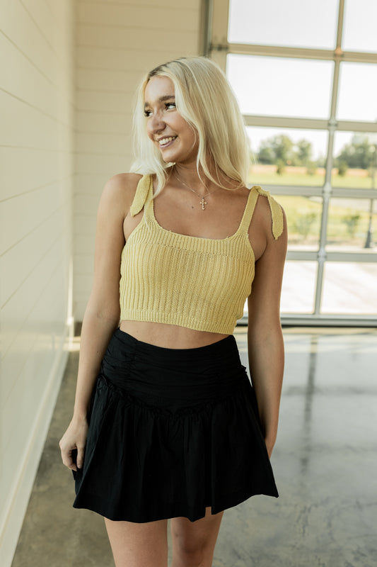 SHOULDER TIE KNIT TANK