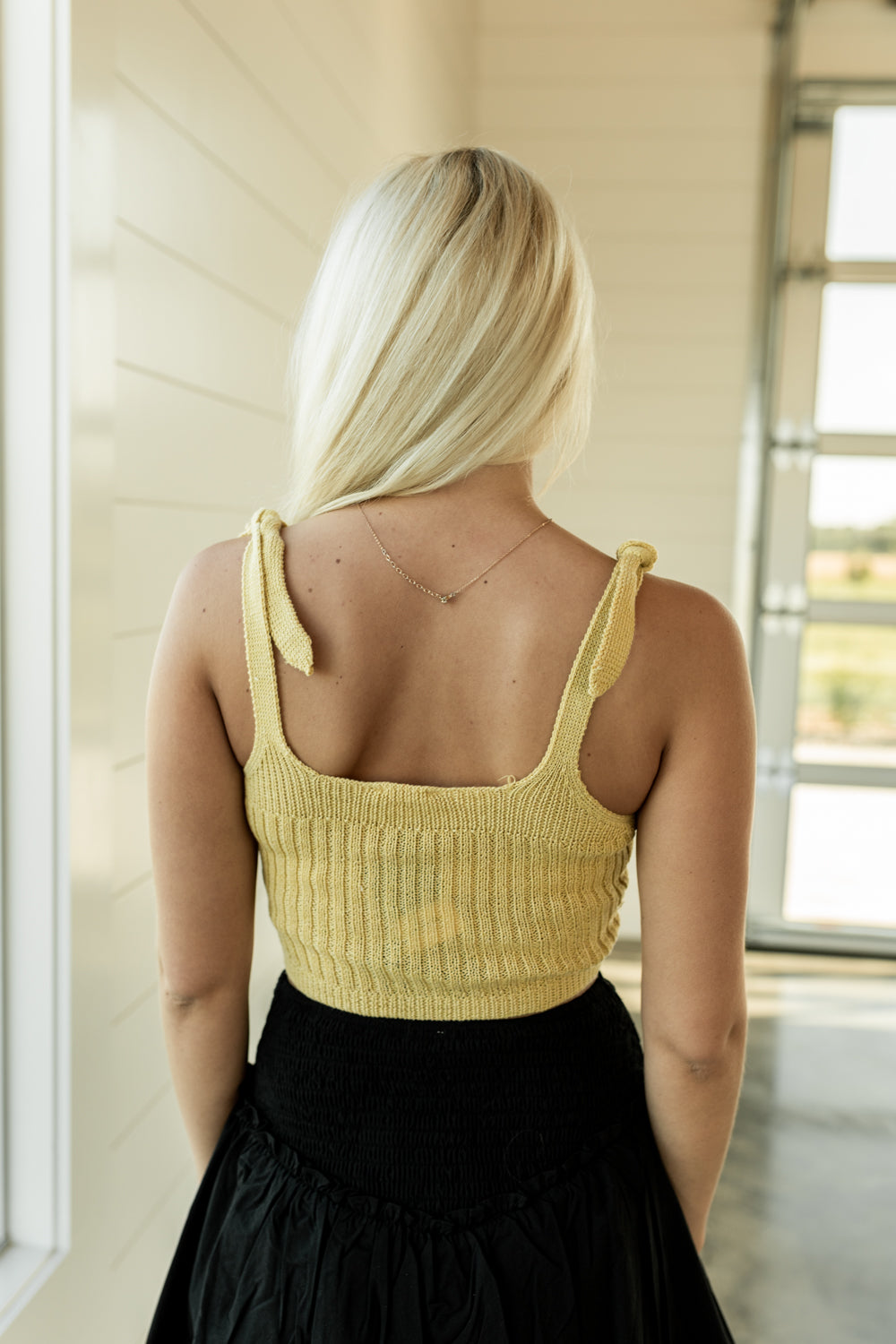 SHOULDER TIE KNIT TANK
