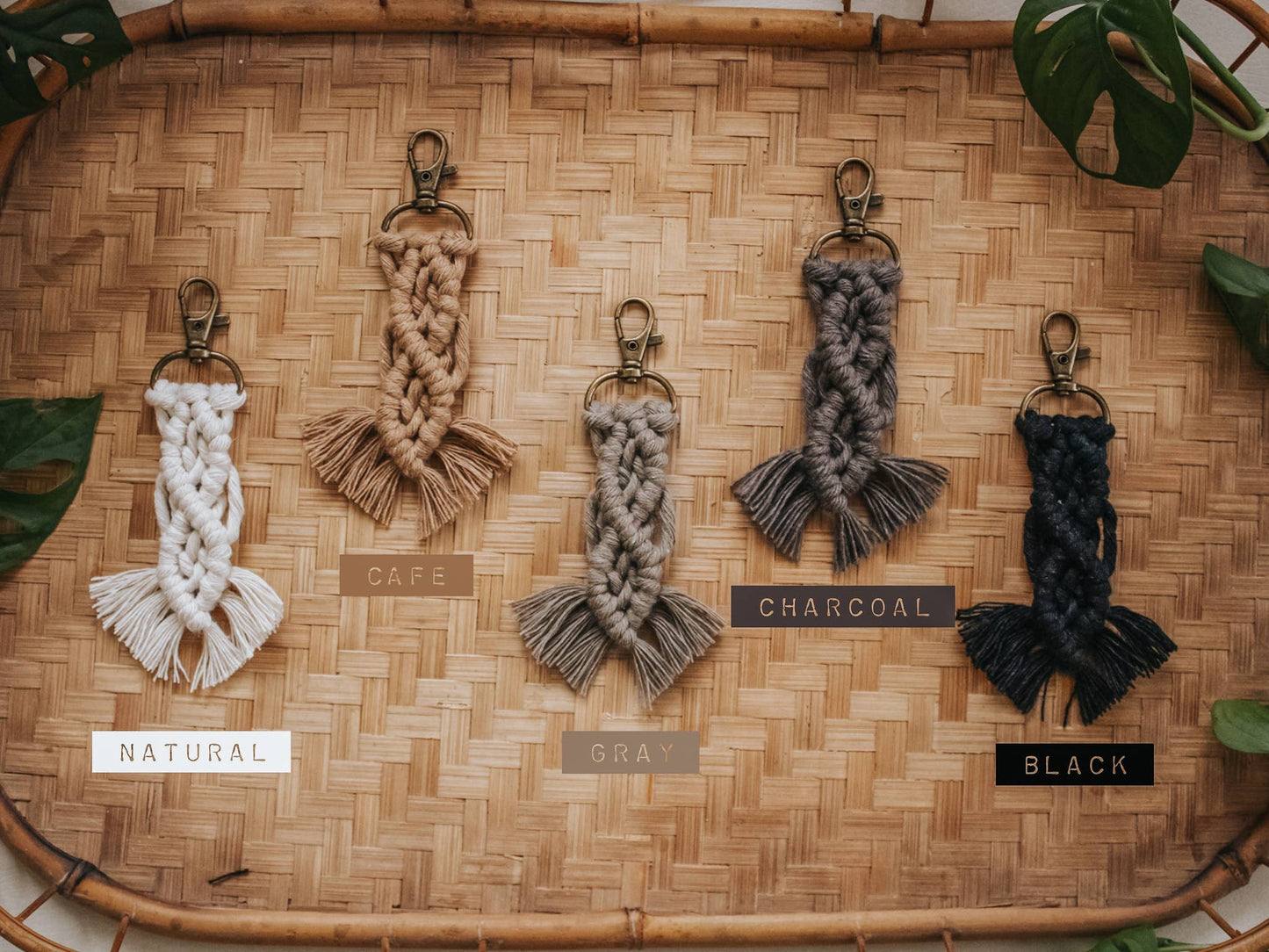 MACRAME FRINGE KEYCHAIN
