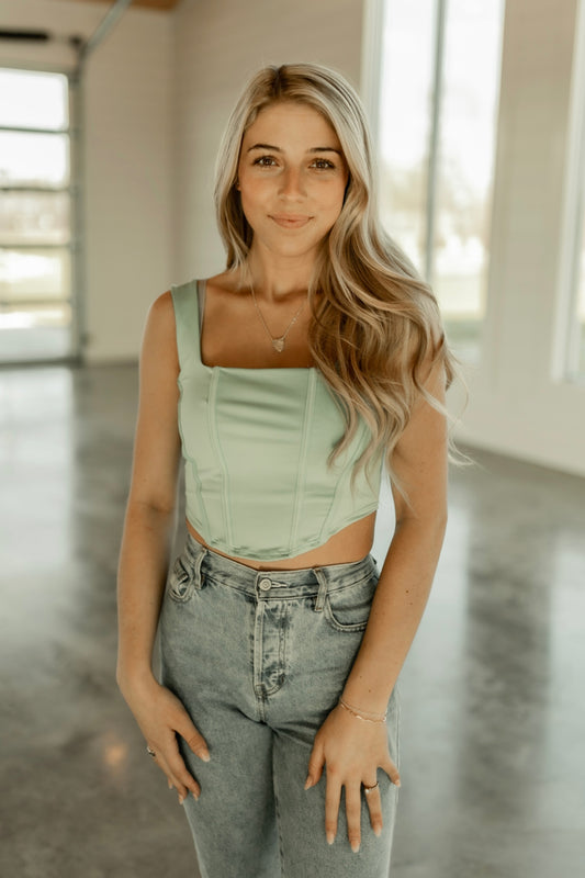 CALL ME CORSET- SAGE