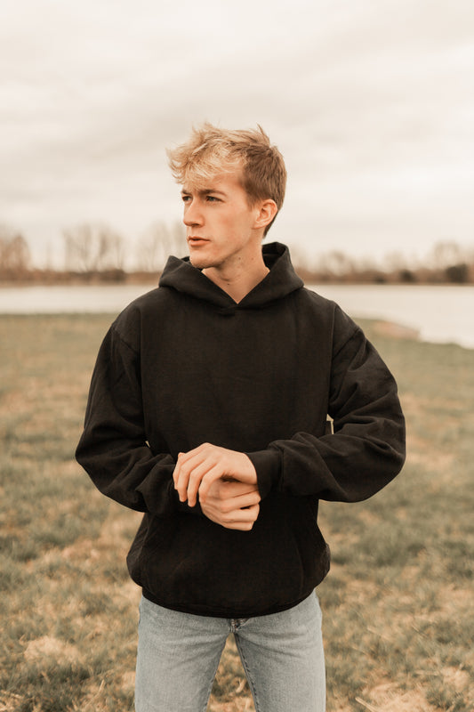 PIGMENT DYE 14 OZ. HEAVY FLEECE HOODED PULLOVER