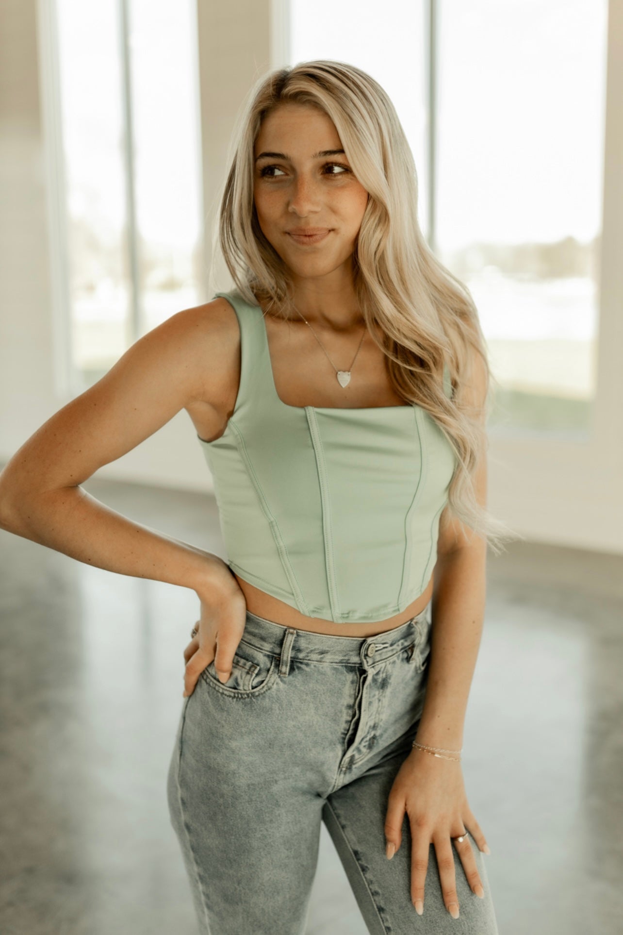CALL ME CORSET- SAGE