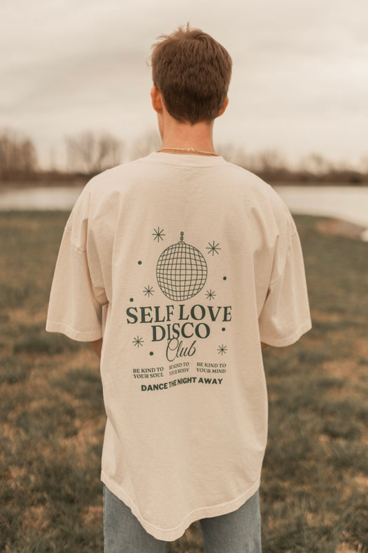 SELF LOVE DISCO CLUB OVERSIZED GRAPHIC TEE