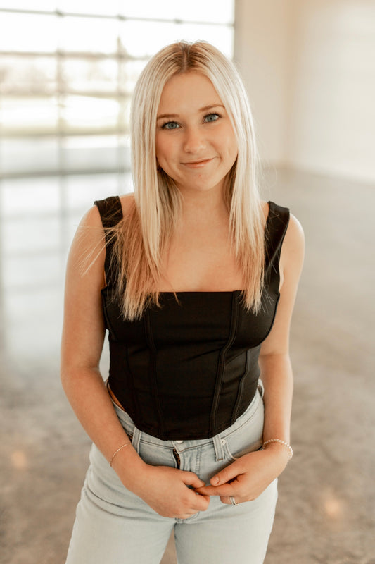 CALL ME CORSET- BLACK