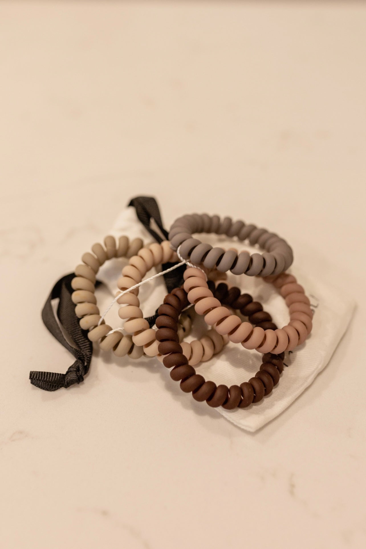 COIL HAIR TIE SET OF 5
