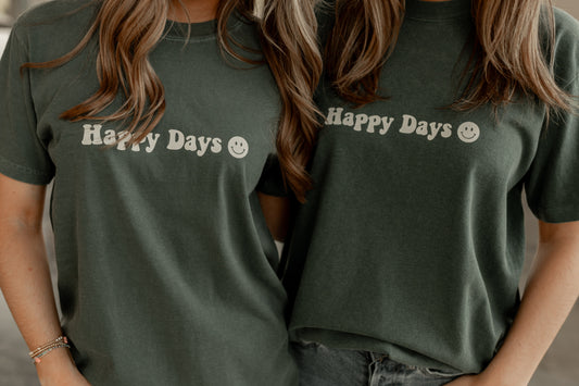 HAPPY DAYS SMILEY FACE T-SHIRT