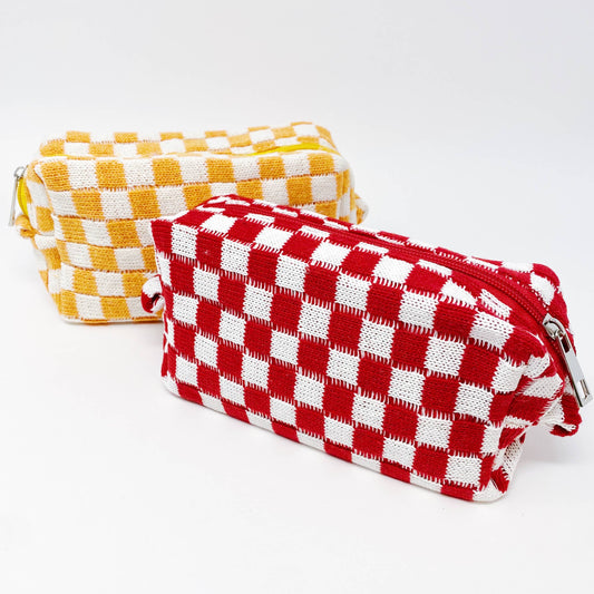 CHECK YOURSELF COSMETIC BAG