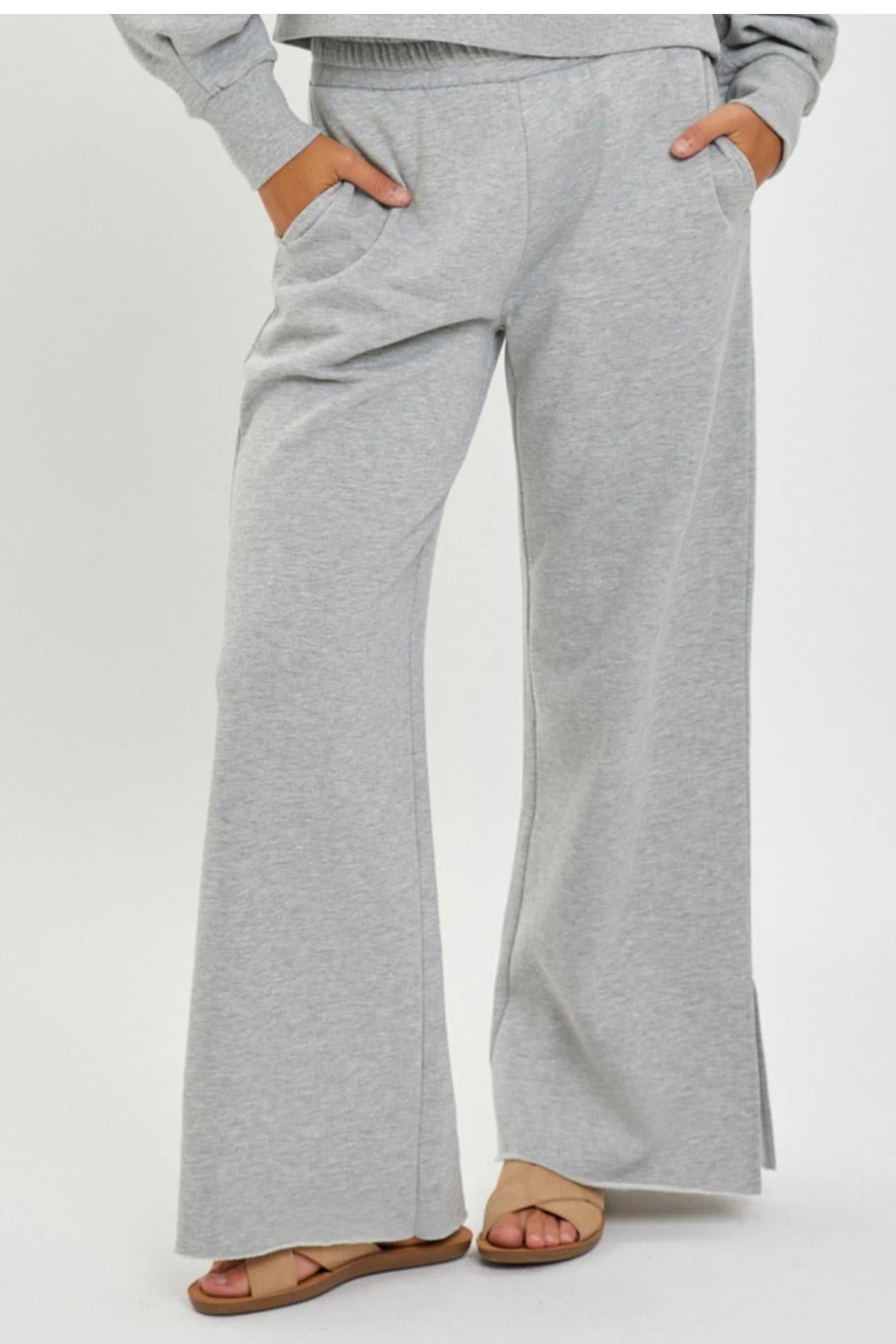WIDE LEG SLIT PANT