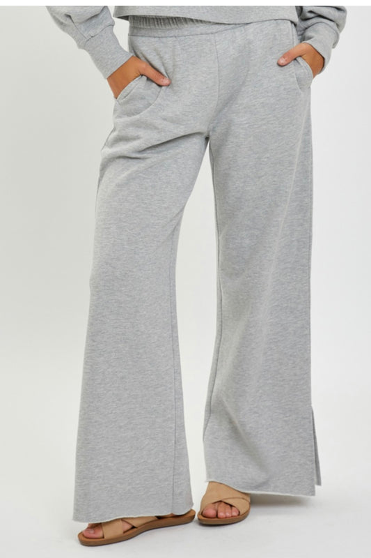 WIDE LEG SLIT PANT
