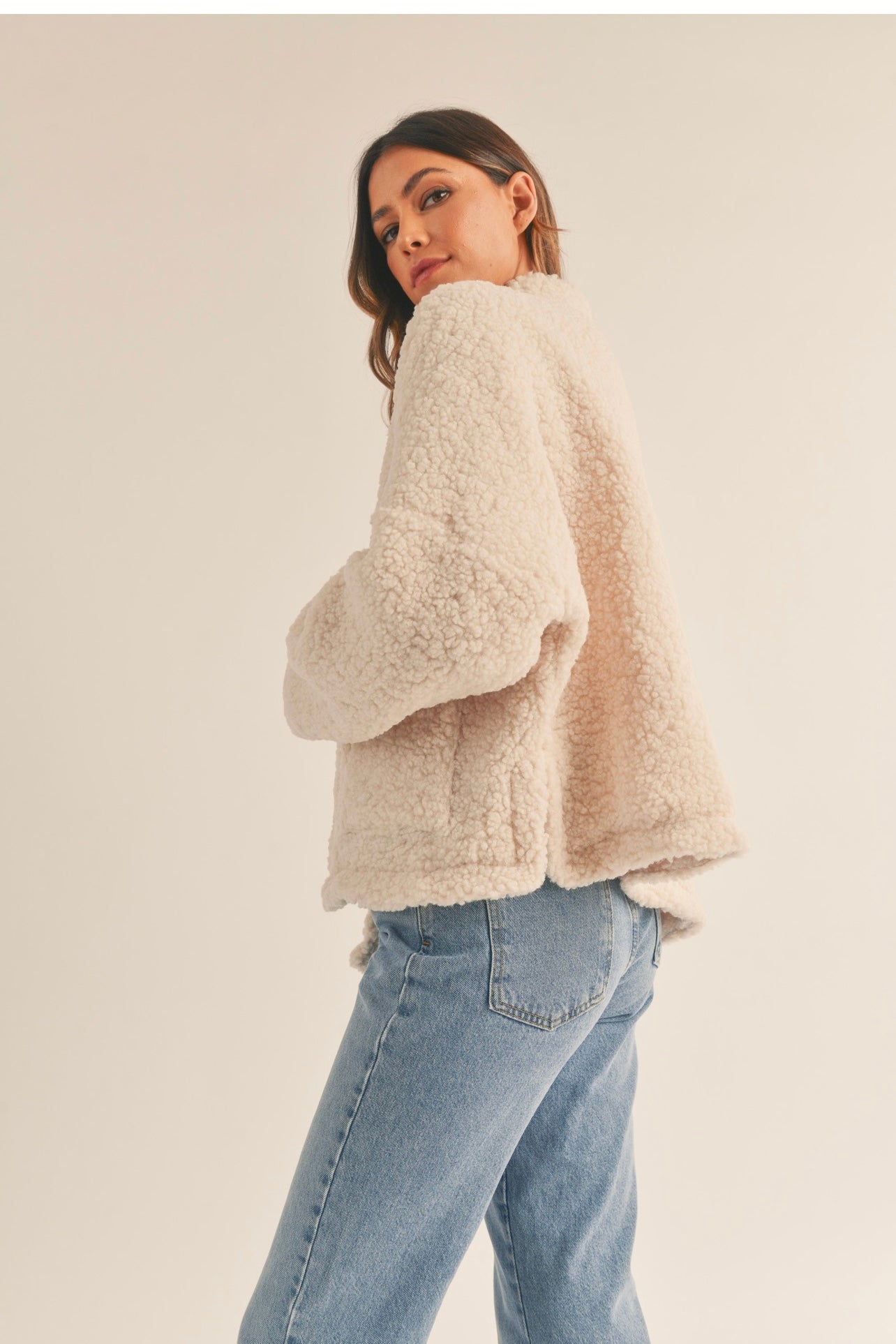 FALLING FOR YOU SHERPA JACKET