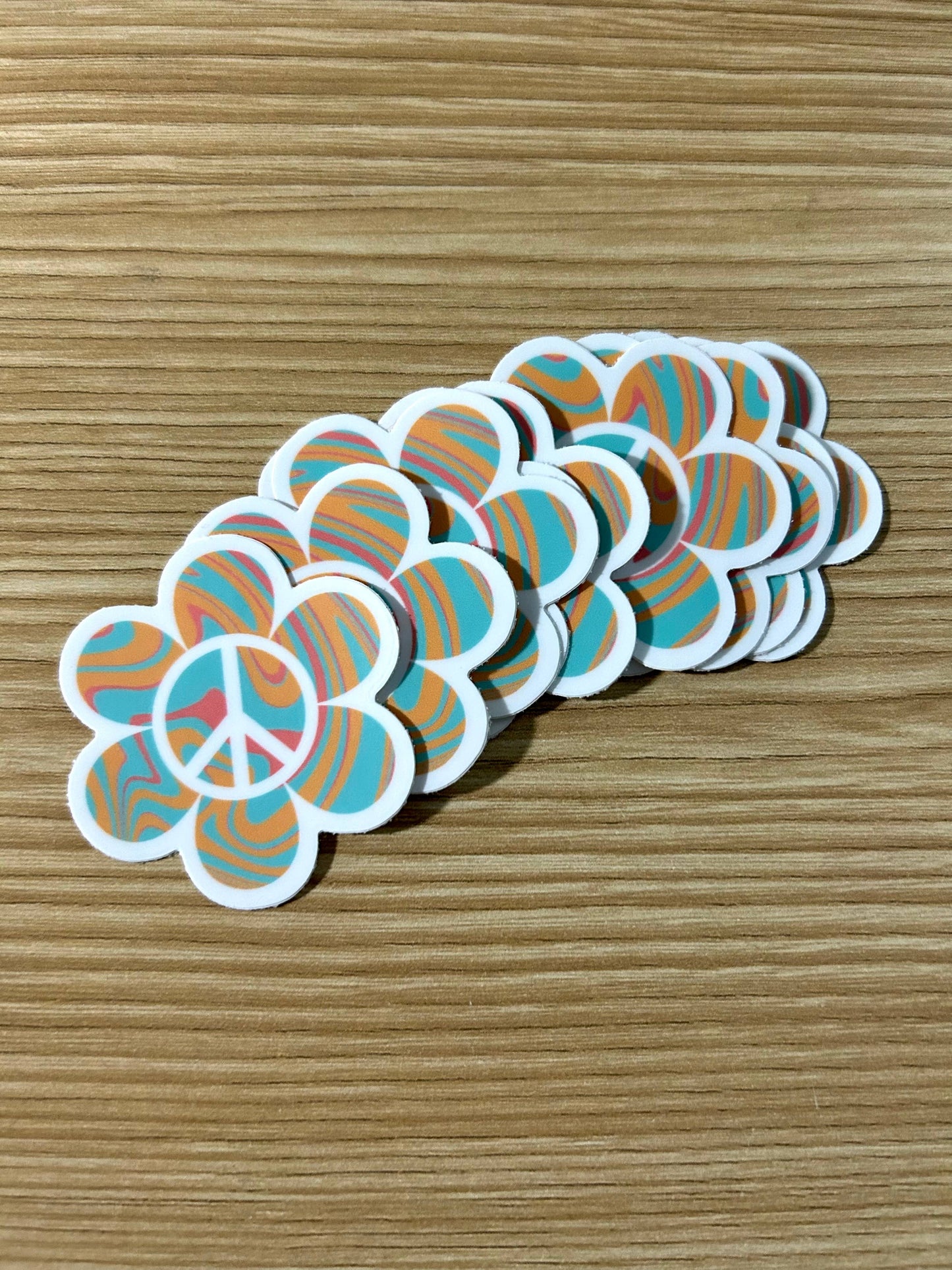 RETRO PEACE FLOWER | STICKER