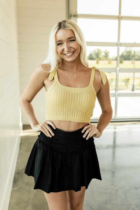 SHOULDER TIE KNIT TANK