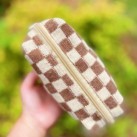 CHECK YOURSELF COSMETIC BAG