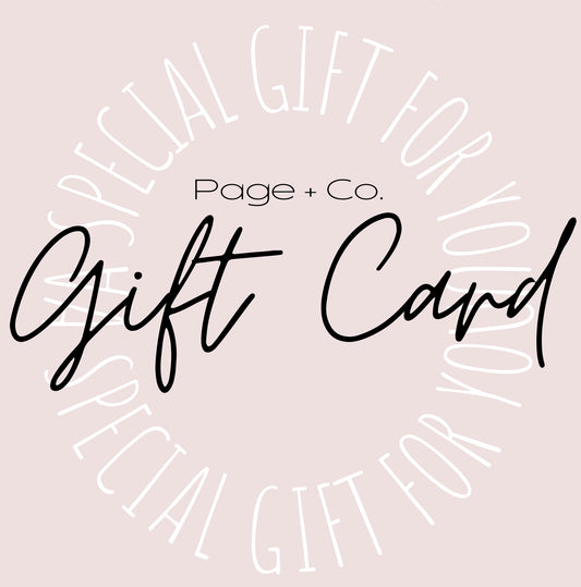 PAGE + CO. GIFT CARD