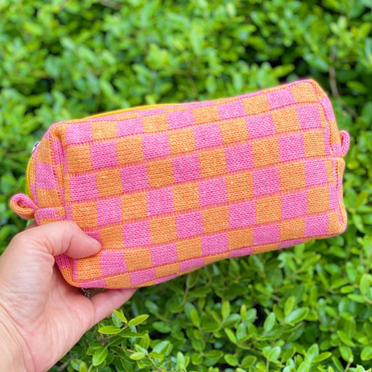 CHECK YOURSELF COSMETIC BAG