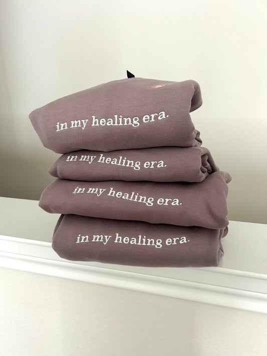 IN MY HEALING ERA-MENTAL HEALTH CREWNECK