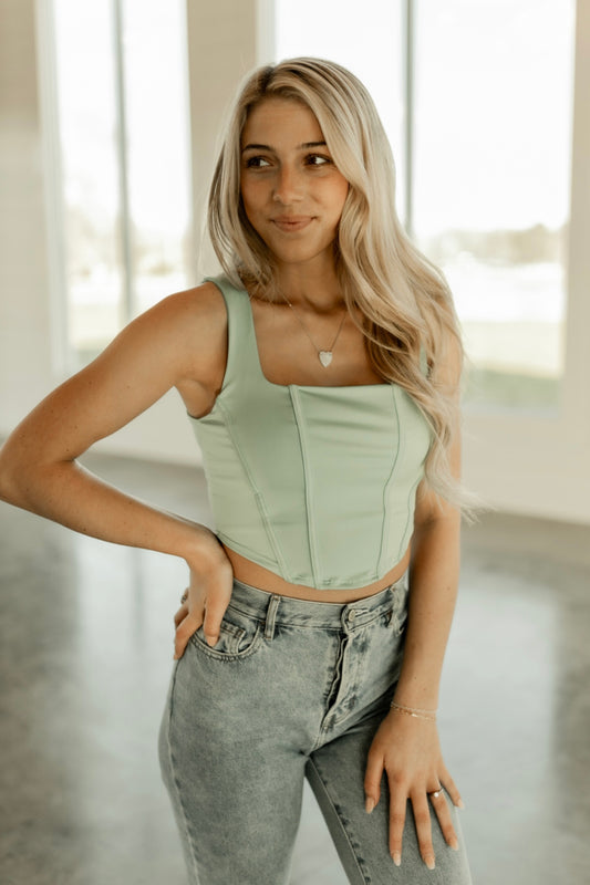 CALL ME CORSET- SAGE