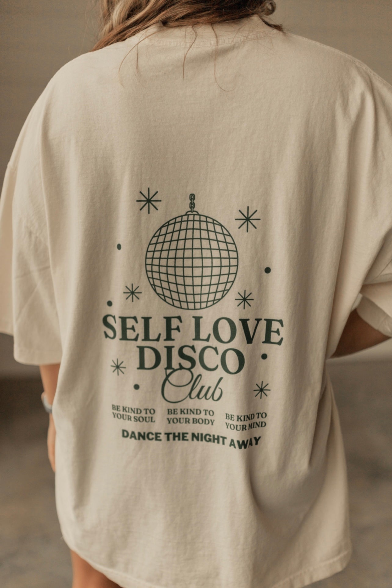 SELF LOVE DISCO CLUB OVERSIZED GRAPHIC TEE