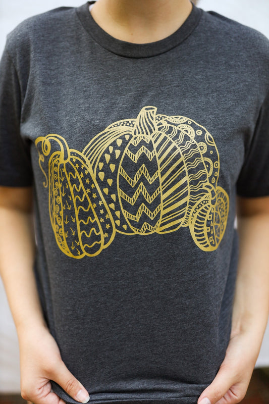 METALLIC GOLD PUMPKINS